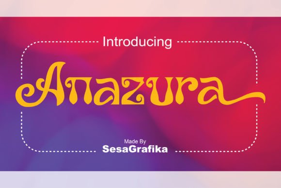 Anazura: A Vintage Script Display Font for Digital Branding