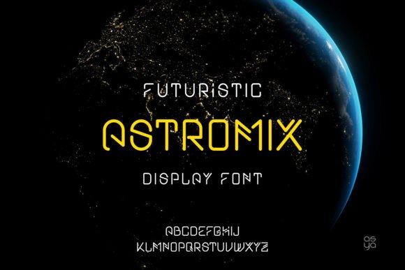 Astromix: A Futuristic Display Font for Editorial Design