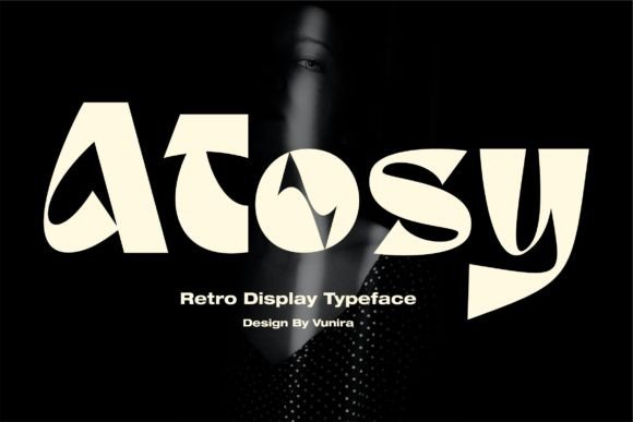 Atosy Display Font for Whimsical, Wavy Brand Campaigns
