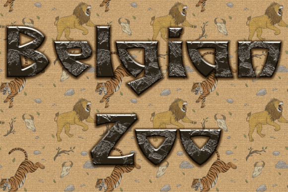 Belgian Zoo Font: Playful Display Fonts for Handmade Brands