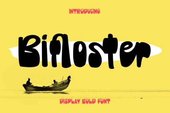 Bifloster Font: Bold Retro Display Typeface for Small Business Branding