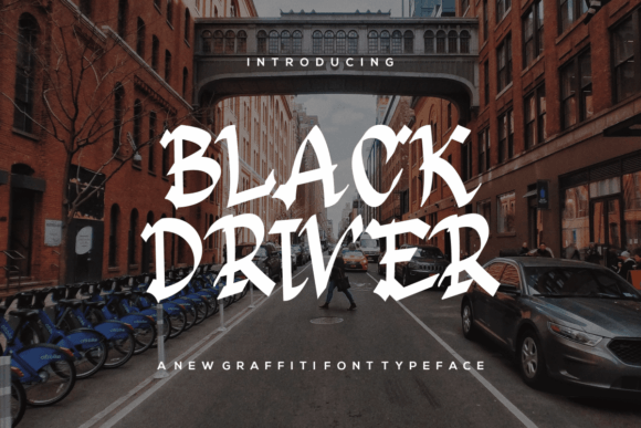 Black Driver Font: Urban-Graffiti Display Fonts for Crafters