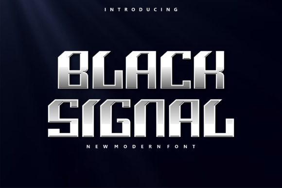 Black Signal Display Font for Editorial Impact