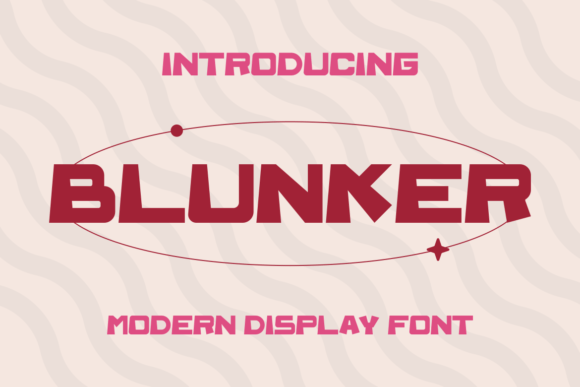 Blunker: A Modern Display Font for Bold Brand Identity