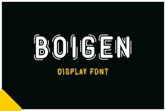 Boigen Display Font for Handmade Creators