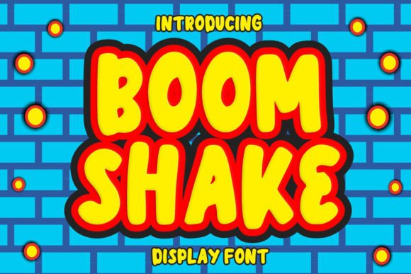 Boom Shake: A Playful Display Font for Kid-Friendly Branding