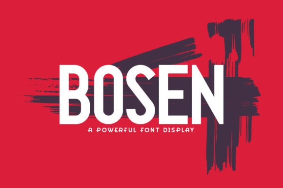 Bosen Display Font for Handmade Creators