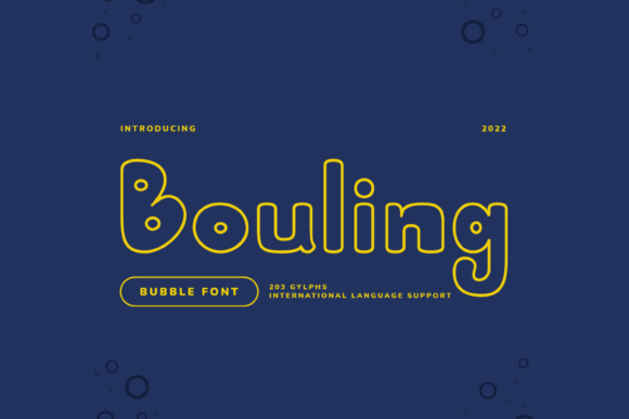 Bouling Font: A Friendly Display Typeface for Warm Branding