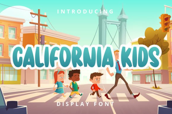 California Kids: A Playful Display Font for Children’s Content
