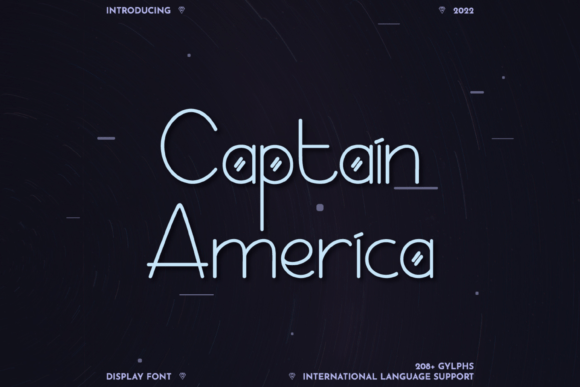 Captain America Display Font for Modern Web Design