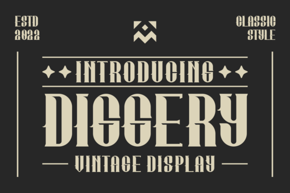 Diggery Display Font for Handmade Creators
