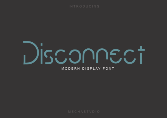 Disconnect: A Modern Display Font for Standout Branding