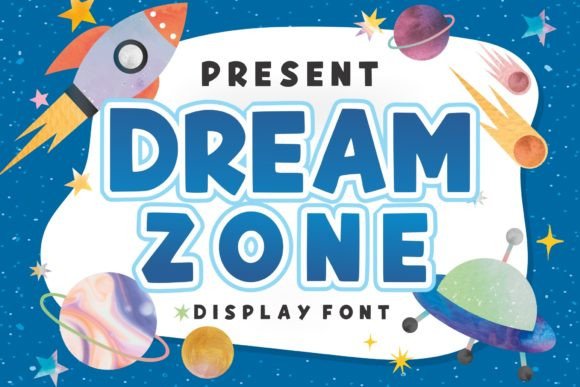 Dream Zone Font: Friendly, Fun & Bold Display Fonts for Small Business Branding
