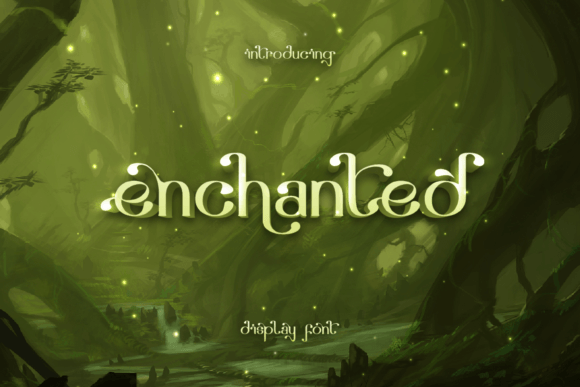 Enchanted Font: A Mystical Display Typeface for Editorial Magic