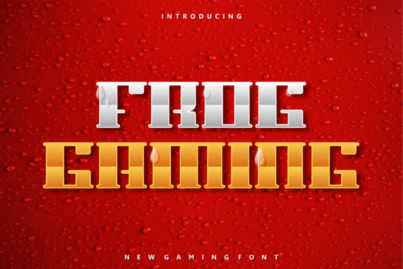 Frog Gaming Display Font for Handmade Creators