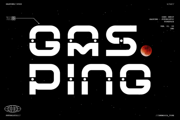 Gasping Futuristic Font for Handmade Creators