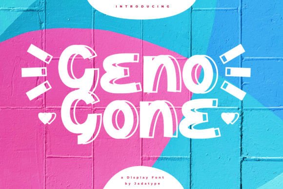 Geno Gone Display Font for Playful Digital Branding
