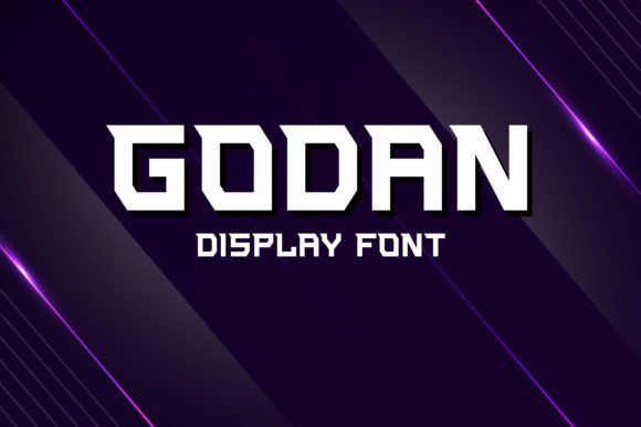 Godan Display Font for Modern Branding Projects