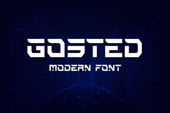 Gosted Display Font for Modern Handmade Brands