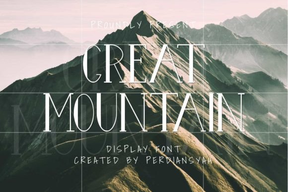 Great Mountain Display Font for Clear, Confident Campaigns