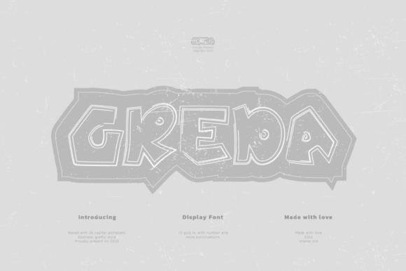 Greda Display Font for Handmade Branding