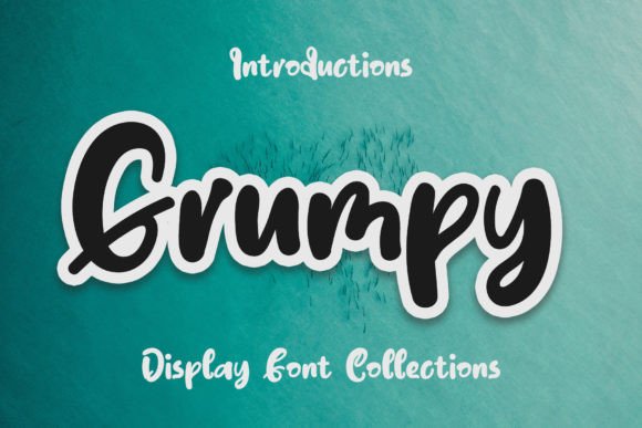 Grumpy Handwritten Font for Playful Display Design