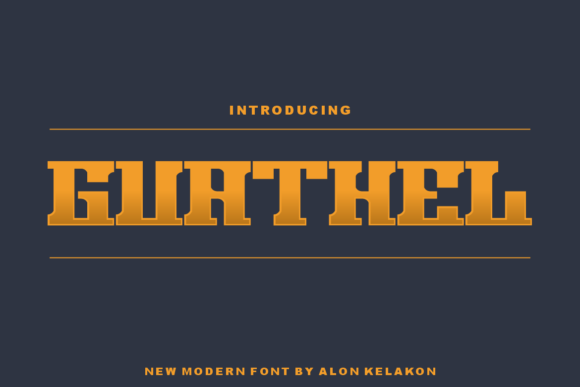 Guathel Display Font for Polished Branding
