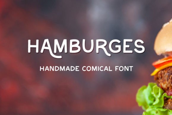 Hamburges Font: A Handmade Comical Display Typeface