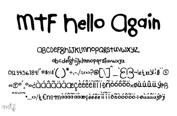 Hello Again Display Font for Small Business Branding
