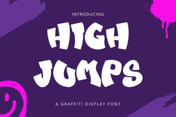 High Jumps Display Font for Bold, Free-Spirited Handmade Design