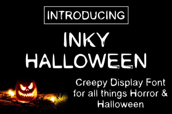 Inky Halloween Display Font for Spooky Creative Projects