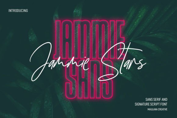 Jammie Stars Display Font for Expressive Campaign Headlines