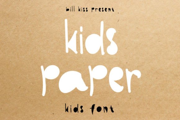 Kids Paper: A Beautiful and Sweet Display Font for Editorial Design