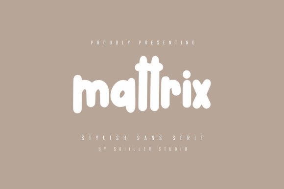 Mattrix: A Bold Techno Display Font for Scroll-Stopping Brand Content