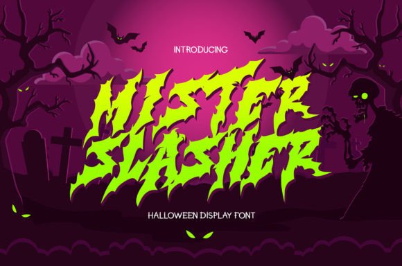 Mister Slasher: A Spooky Display Font for Halloween Projects
