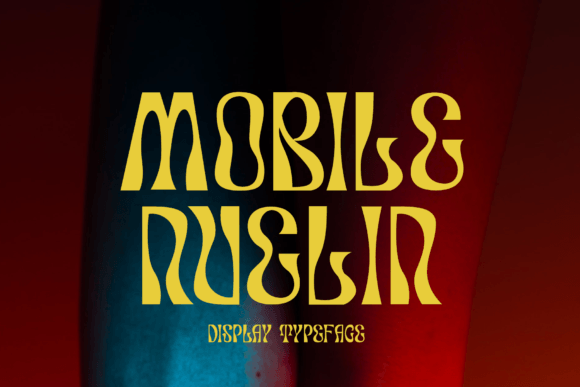Mobile Nuelin: A Playful, Bold Serif Display Font for Brand Personality