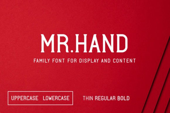 Mr. Hand: A Modern Display Font for Digital Branding