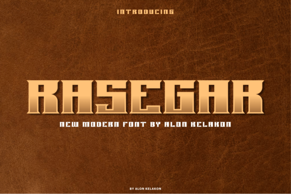 Rasegar: A Modern Display Font for Digital Branding
