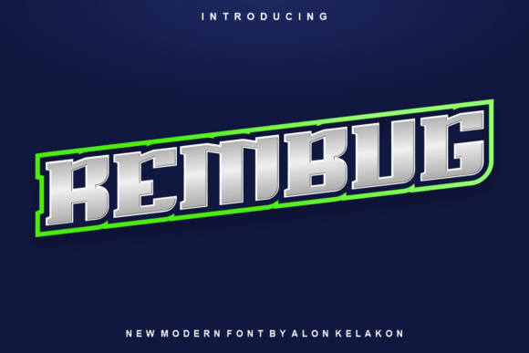 Rembug: A Modern Display Font for Bold Creative Projects