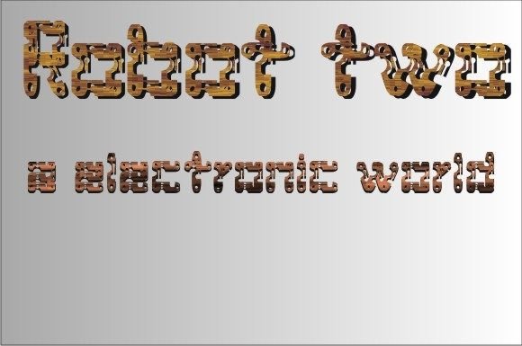 Robot Two Display Font for Small Business Branding