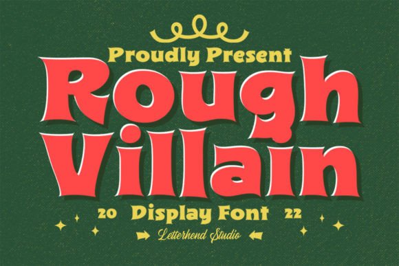 Rough Villain: A Playful Display Font for Digital Storytelling