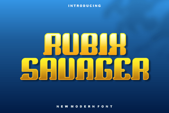 Rubix Savager Display Font for Bold Brand Identity