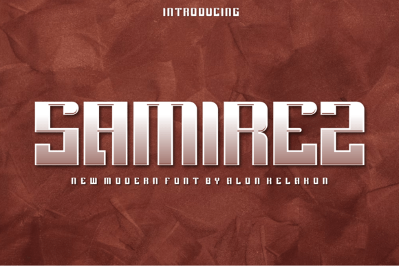 Samirez: A Cool Modern Display Font for Small Business Branding