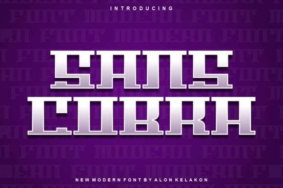 Sans Cobra Display Font for Modern Makers