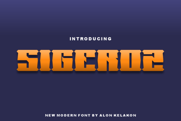 Sigeroz Display Font for Bold Handmade Branding