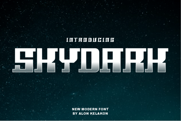 Skydark: A Modern Display Font for Editorial Design
