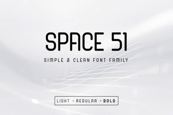 Space 51: A Clean Display Font for Campaign-Ready Headlines