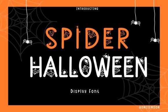Spider Halloween Font: A Spooky-Playful Display Font for Makers