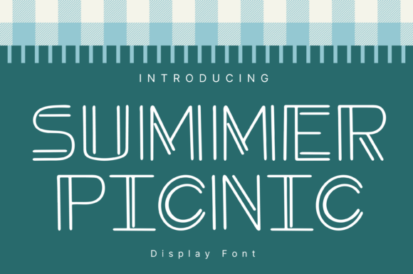 Summer Picnic Font for Standout Campaign Visuals