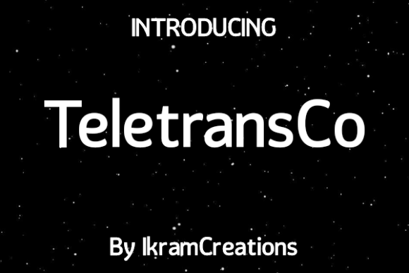 Teletransco: A Fun Modern Display Font for Small Business Branding